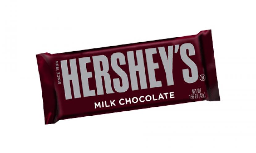 Save 100% when you buy 1 Hershey’s Milk Chocolate Bar