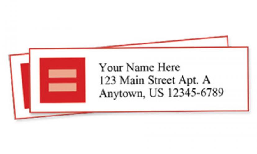 Get FREE Human Rights Campaign Address Labels!