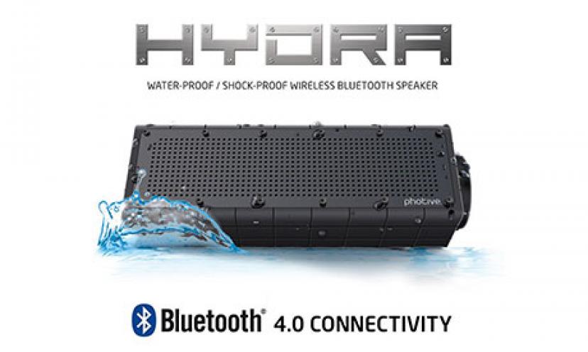 Save $99.05 on Photive Hydra Waterproof Bluetooth Speaker!
