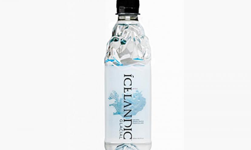 Quench your thirst with a free bottle of Icelandic Glacial Spring Water
