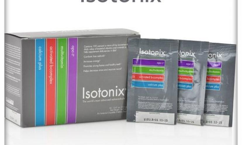 Get a FREE Sample Packet of Isotonix Daily Essentials Supplement!
