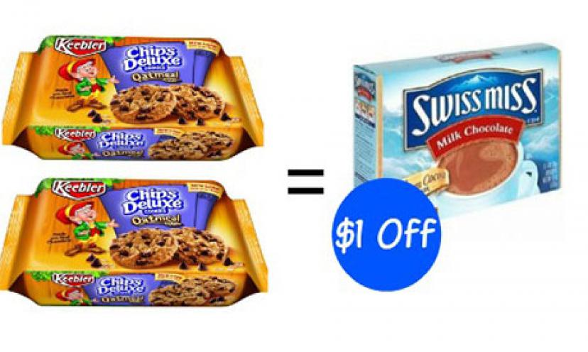 Save $1.00 off Hot Chocolate & Two Keebler Cookies!