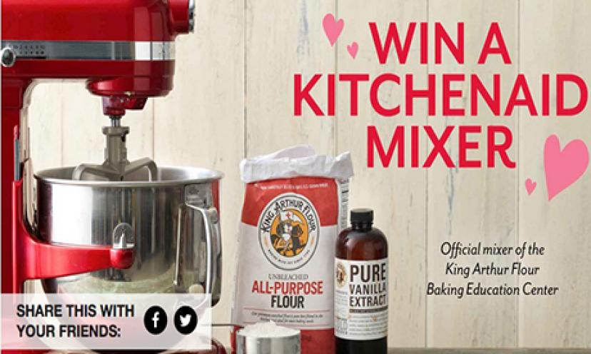 Enter to win a 7-Quart KitchenAid Pro Line Stand Mixer from King Arthur Flour!