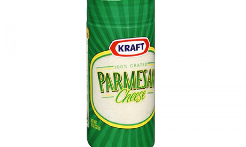 $0.75 off 1 KRAFT Grated Parmesan Cheese