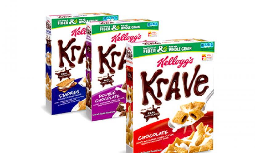 $0.50 off one Kellogg’s Krave Cereal