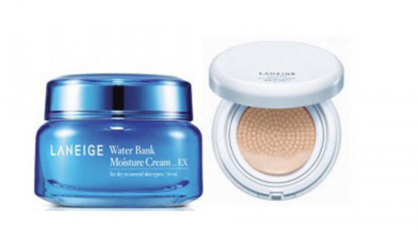 Get a FREE Laneige Water Bank Moisture Cream and BB Cushion from Target!
