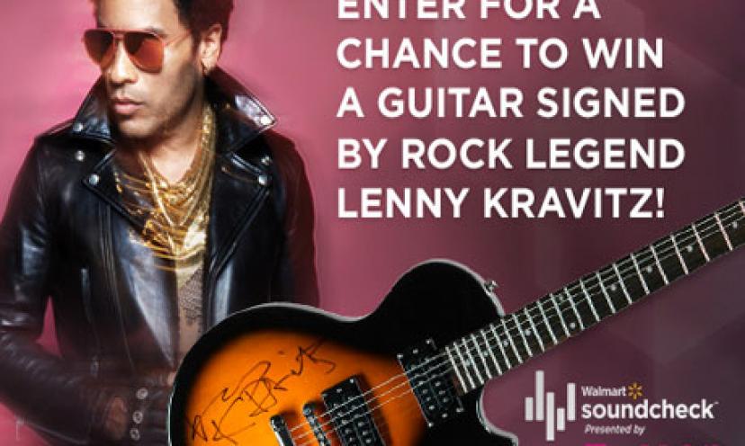 Calling all Lenny Kravitz Fans: Enter Here to Win a Guitar by the Legend Himself!