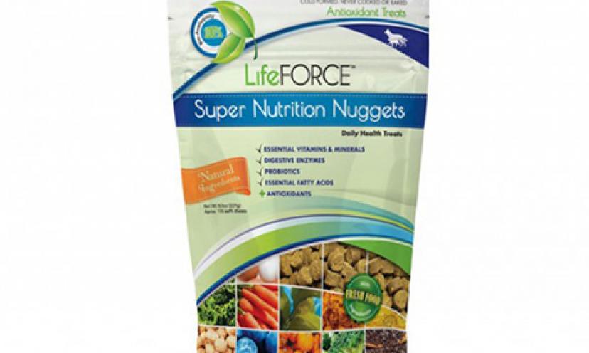 Free sample of Dog & Cat LifeFORCE Super Nutrition Nuggets