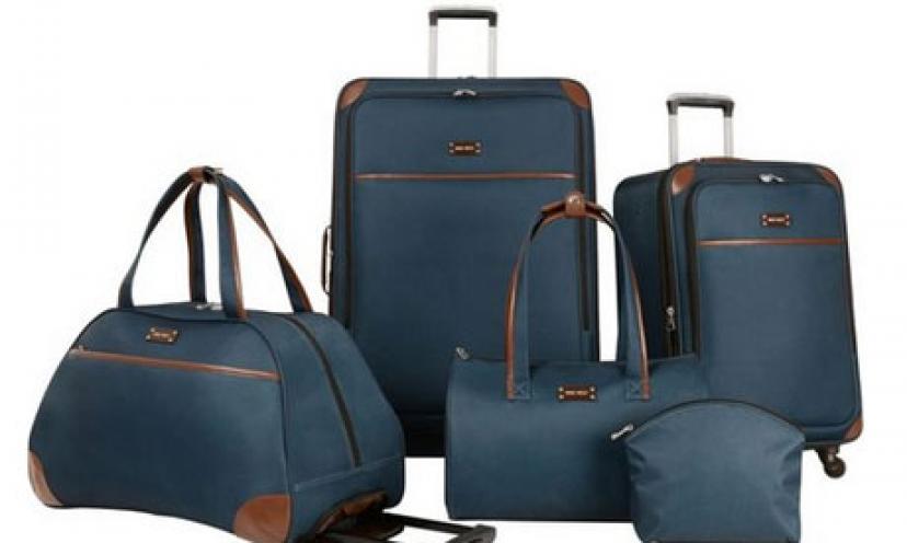 Save 72% Off on the Ninewest Round Trip 5-Piece Luggage Set!