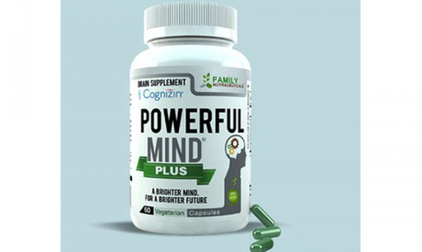 Get a FREE Sample of Powerful Mind Plus Brain Supplement!