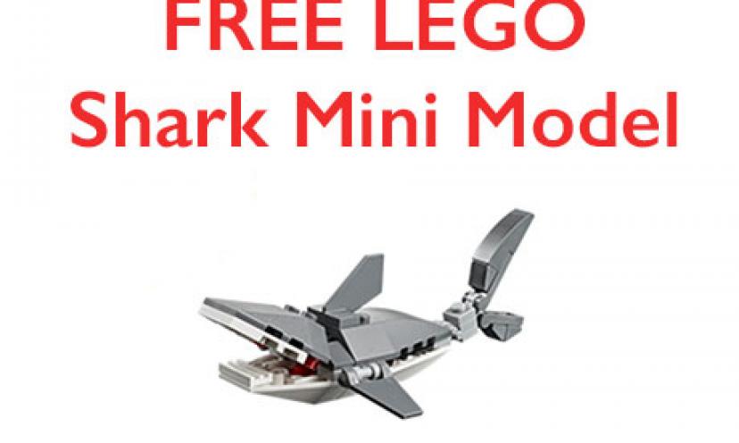 Fun for the kids! Build a LEGO Shark Model and take it home for FREE