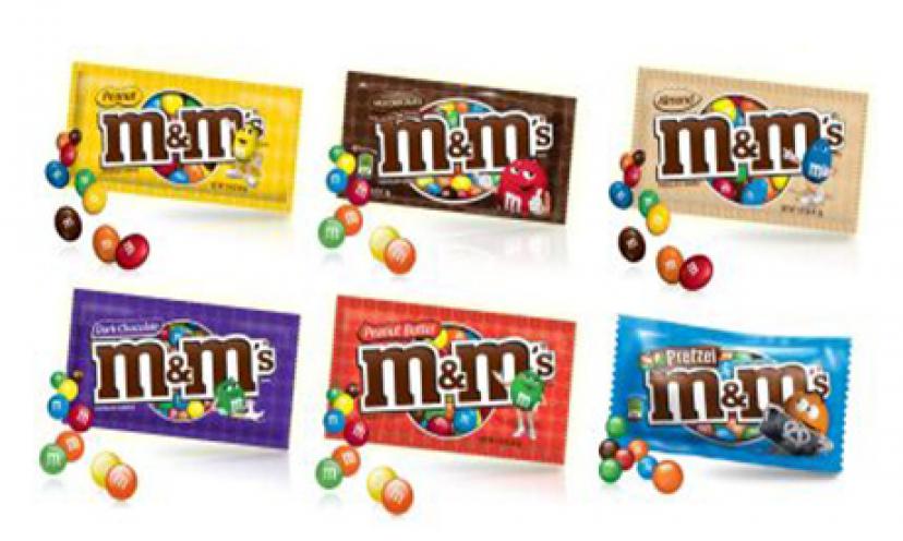 Get $1.00 off two bags of M&M’s Chocolate Candies