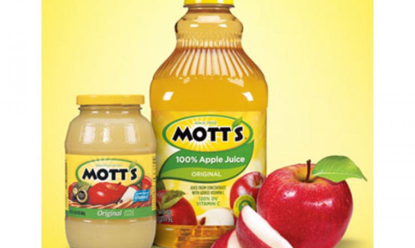 Get $1.00 off any one Mott’s Juice or Sauce!