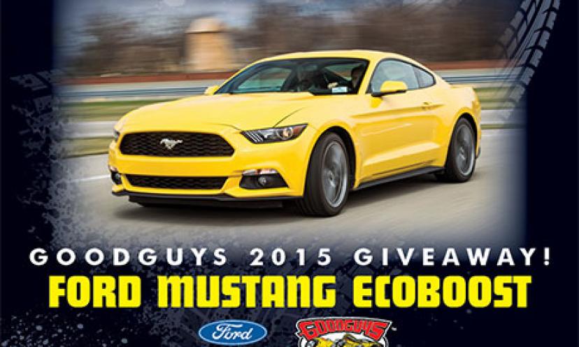 Enter for your chance to win a 2015 Ford Mustang EcoBoost!