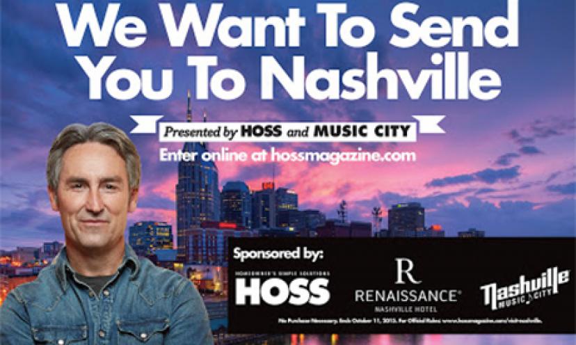 Enter for a chance to win a trip to Nashville, Tennessee!