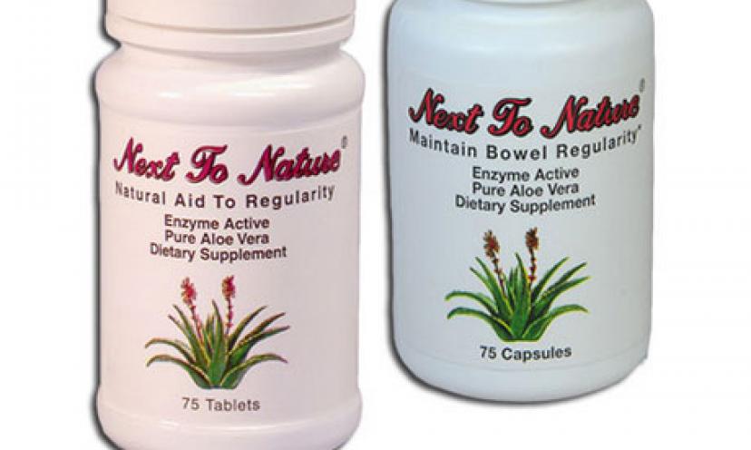Get a FREE Sample of Aloe Vera Laxative from Next to Nature!
