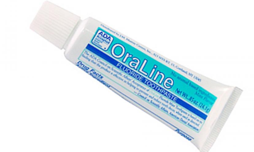 Get a Free Sample of OraLine Mint Toothpaste!