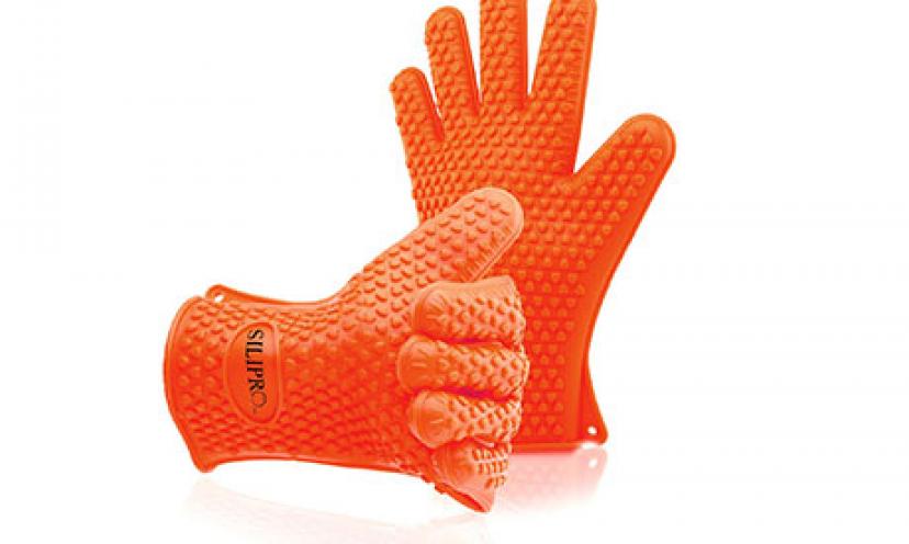 Enjoy 48% Off on Silipro Heat Resistant Grilling Silicone BBQ Gloves!
