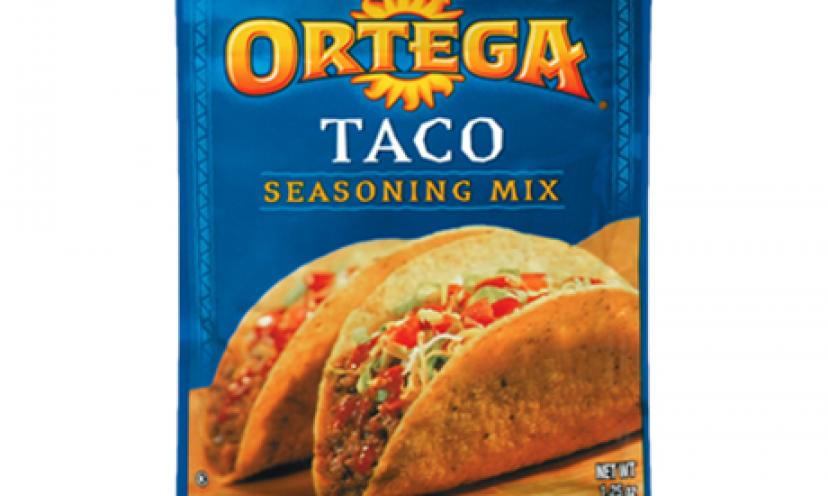 Get a FREE packet of Ortega Taco Seasoning with today’s coupon!