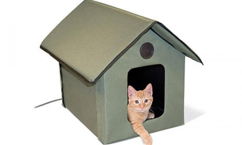 Get 39% off a K&H Manufacturing Outdoor Kitty House!