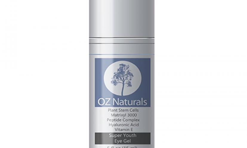 Save 81% on OZ Naturals’ Super Youth Eye Gel