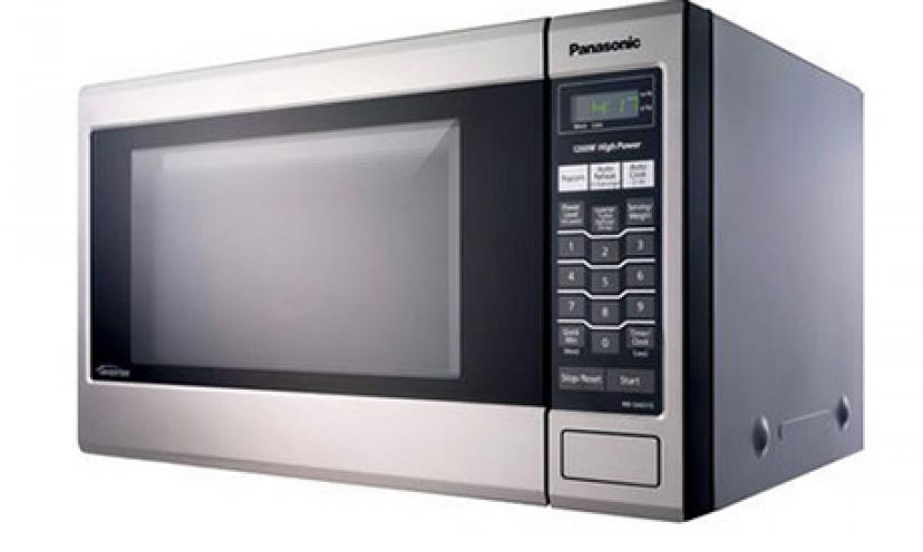Get the Panasonic Family Size Stainless Steel Microwave Oven for only $85.95!