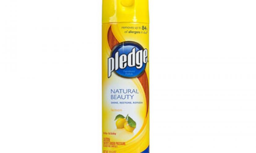 Get $1.00 Off One Pledge Furniture Care Product!