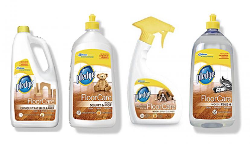 Buy any Pledge FloorCare product, get one free