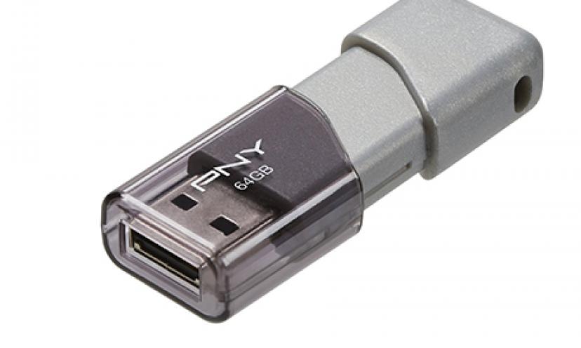 Save 63% off on the PNY Turbo 64GB USB 3.0 Flash Drive