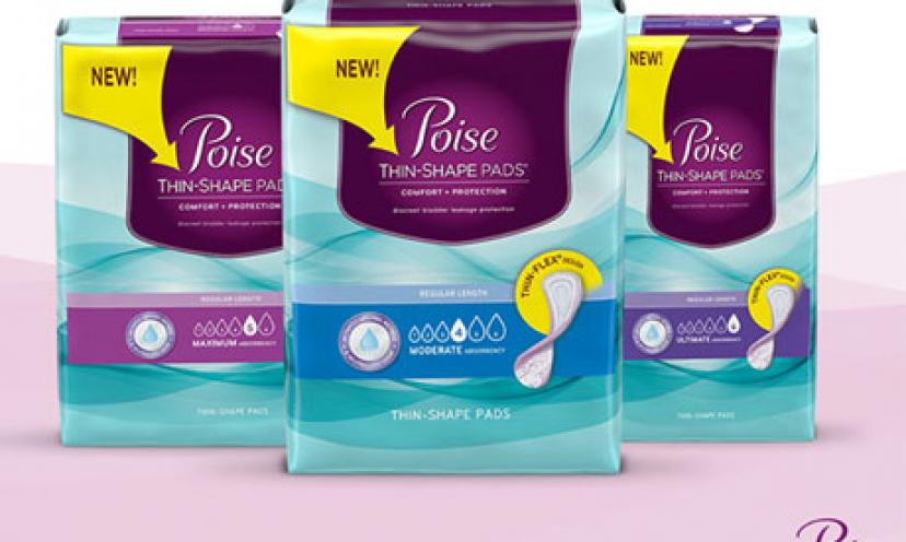 Get a FREE Sample of Poise Pads!