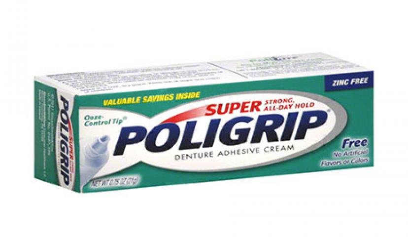 Get a FREE Sample of Poligrip Denture Adhesive Cream!