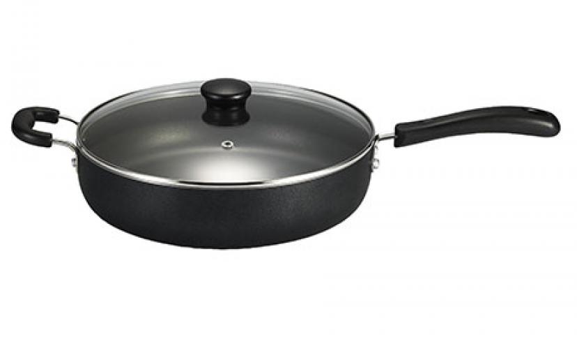 Get 64% Off on T-fal Jumbo Cooker Cookware with Glass Lid!