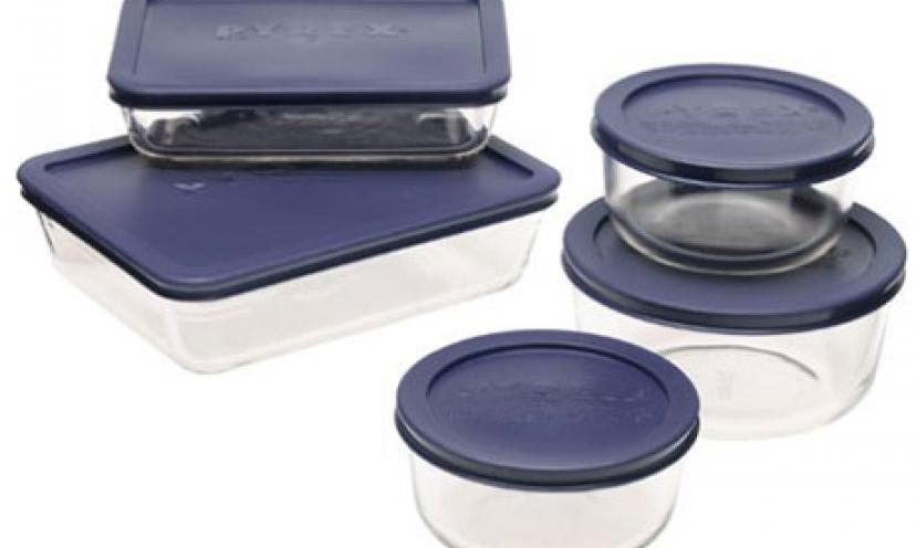 Save 44% on Pyrex Easy Grab 10-Piece Bake and Store Set!