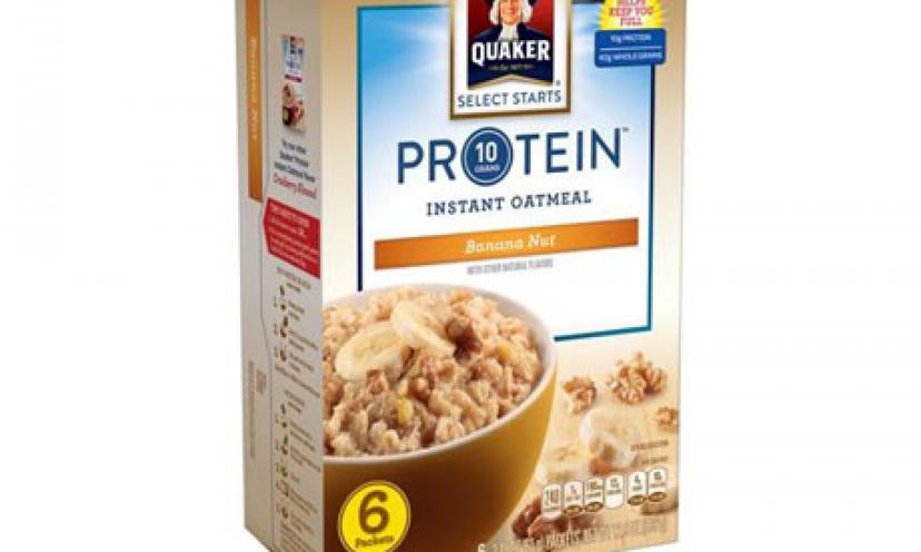 Get $1.00 off one Quaker Select Starts Oatmeal!