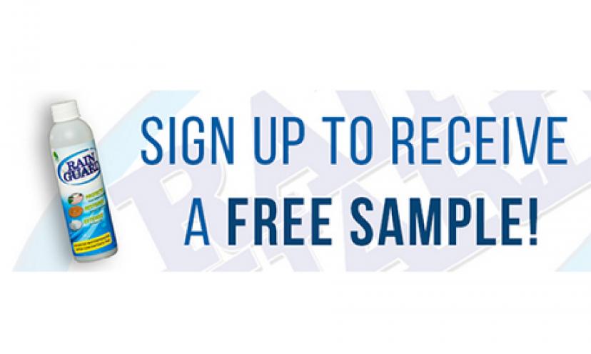 Sign up for a free sample of Rainguard Weatherproofing