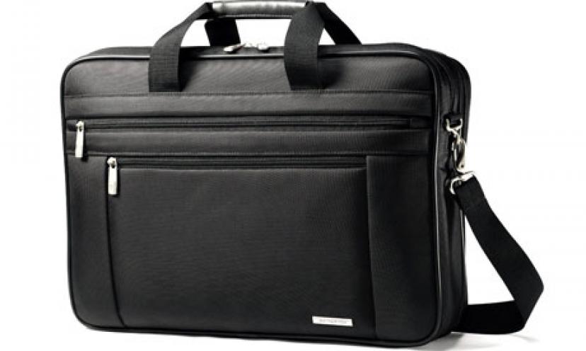 Save 55% on the Samsonite Classic Two Gusset 17″ Toploader Laptop Bag!