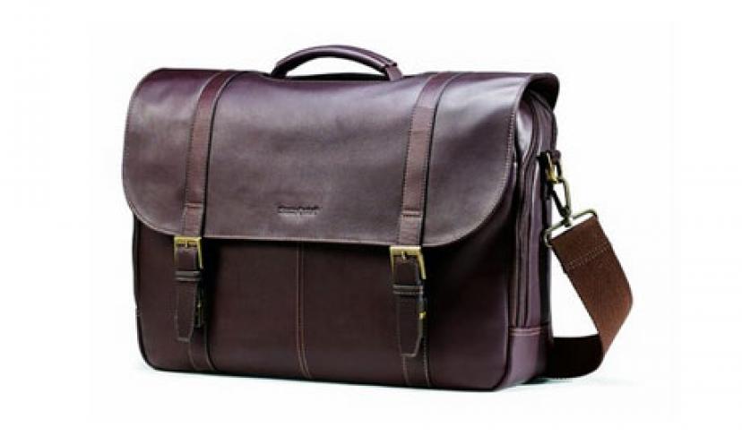 Save 68% on the Samsonite Colombian Leather Flapover Case!