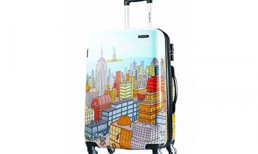 Get 63% Off on the Samsonite Luggage NYC Cityscapes Spinner 28!
