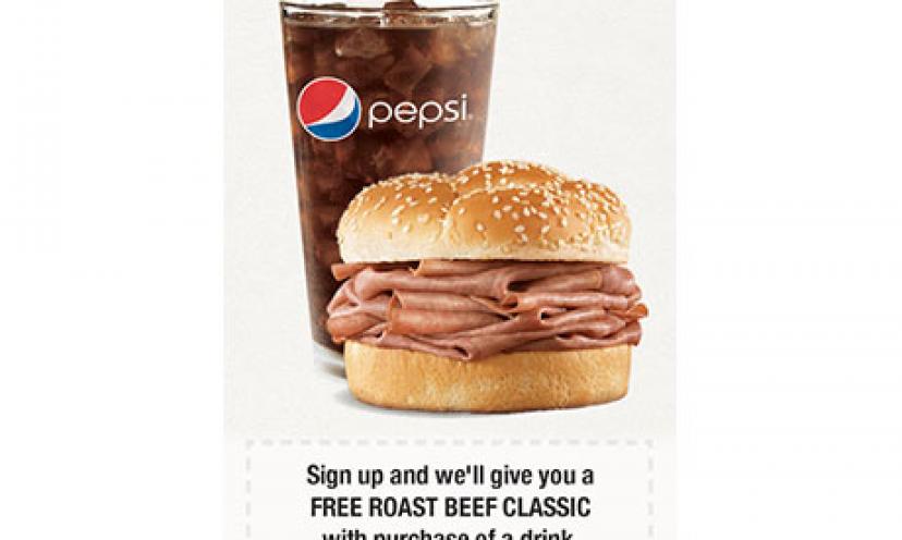 FREE Roast Beef Classic from Arby’s!