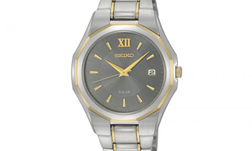 Get this Seiko Men’s Dress Solar Classic Watch for 69% off!