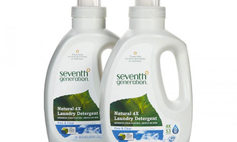 Get $2 off Seventh Generation Laundry Detergent