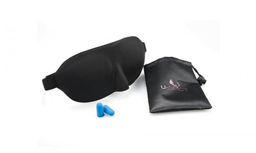 Get 81% Off on USpicy Sleep Mask with Ear Buds and Travel Pouch!
