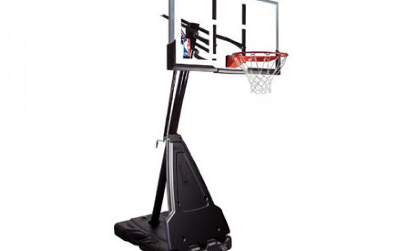 Save HUGE on the Spalding NBA Portable Basketball System!