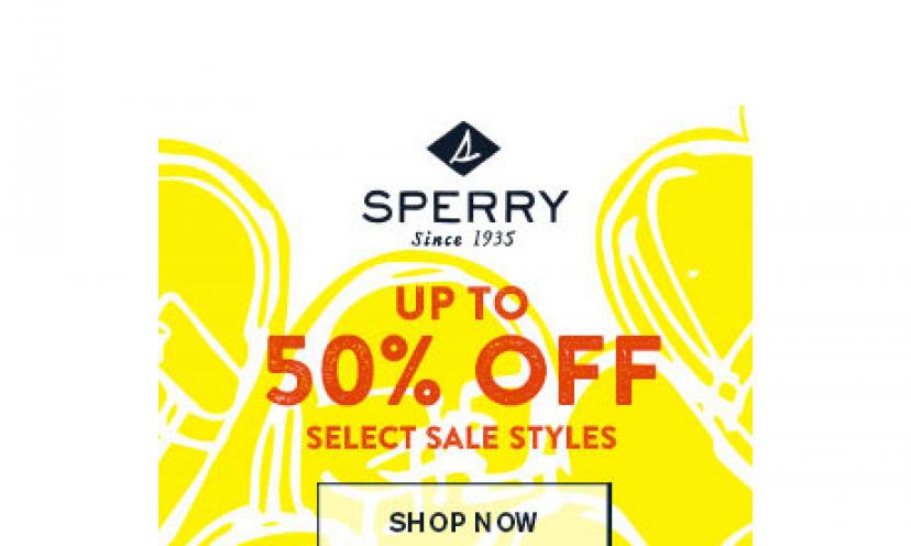 Sperry Thanksgiving sale: Save 50% off on select styles!