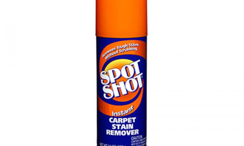 Get $1.00 off SPOT SHOT Instant Carpet Stain Remover!