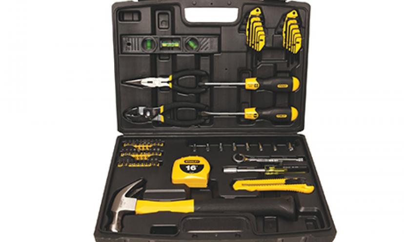 Save 52% on the Stanley Tools 65-Piece Homeowner’s Tool Kit