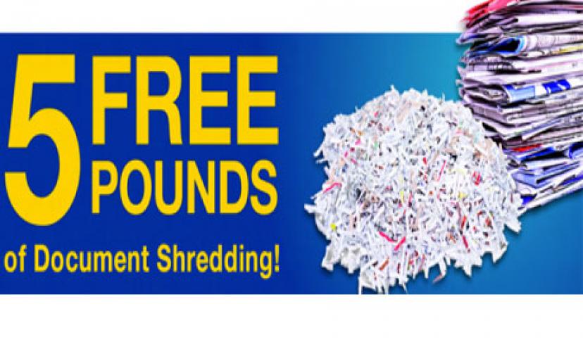 FREE Document Shredding at Staples!