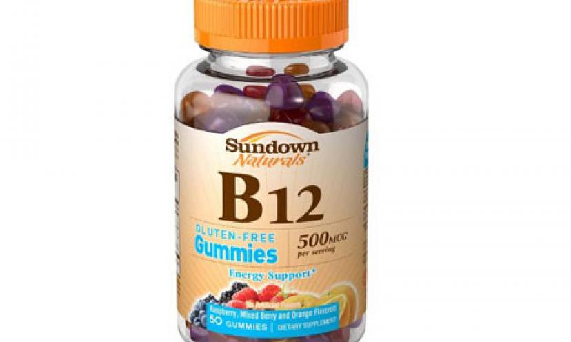 Sign Up to Get a FREE Sample of Sundown Naturals B12 Gummies!