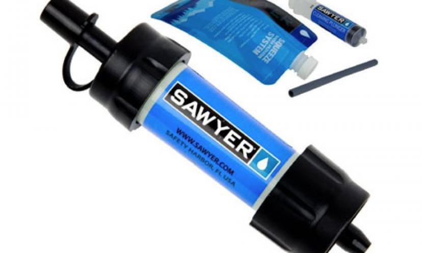 Get the Sawyer Mini Water Filtration System for 20% Off!