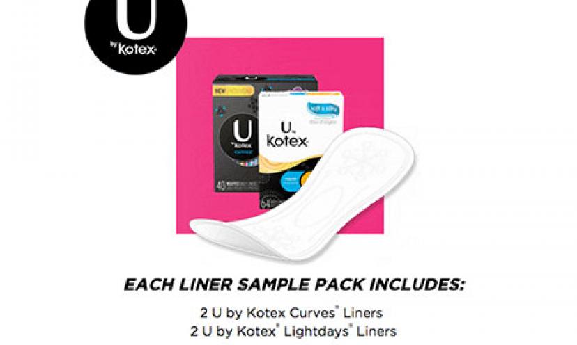 Free Kotex Liner Sample Pack!